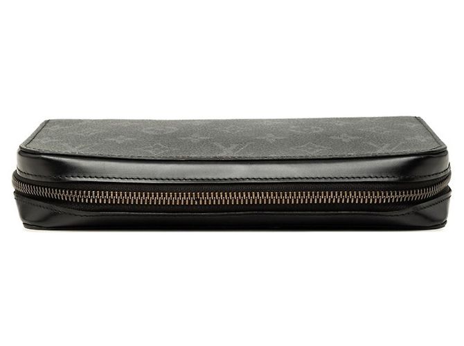 Portafoglio Lungo Zippy XL Louis Vuitton Monogram Eclipse Nero - vista 3