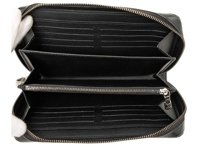 Portafoglio Lungo Zippy XL Louis Vuitton Monogram Eclipse Nero - vista 4