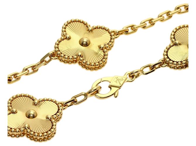 Bracciale Charm Vintage Alhambra Guilloché Van Cleef & Arpels - vista 3