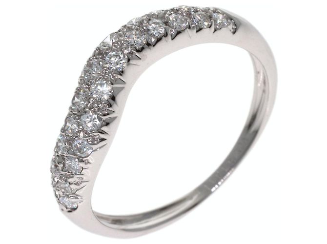 Anello Pavé Diamanti Van Cleef & Arpels in Oro Bianco 18K - vista 2