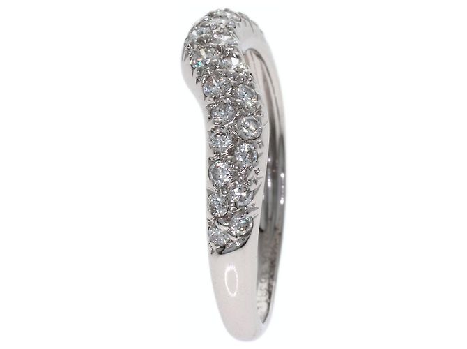 Anello Pavé Diamanti Van Cleef & Arpels in Oro Bianco 18K - vista 3