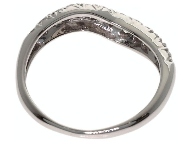 Anello Pavé Diamanti Van Cleef & Arpels in Oro Bianco 18K - vista 4