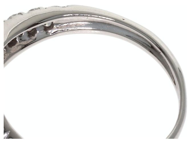 Anello Pavé Diamanti Van Cleef & Arpels in Oro Bianco 18K - vista 9