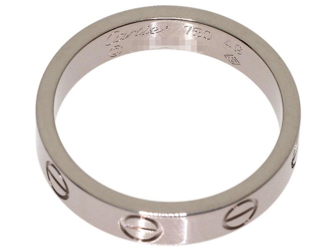 Anello Cartier Mini Love in oro bianco 18K - vista 4