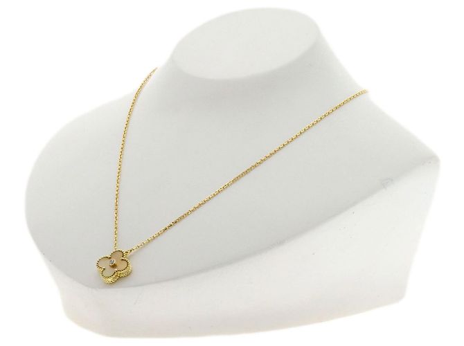 Collana Van Cleef & Arpels Vintage Alhambra Diamanti - vista 4