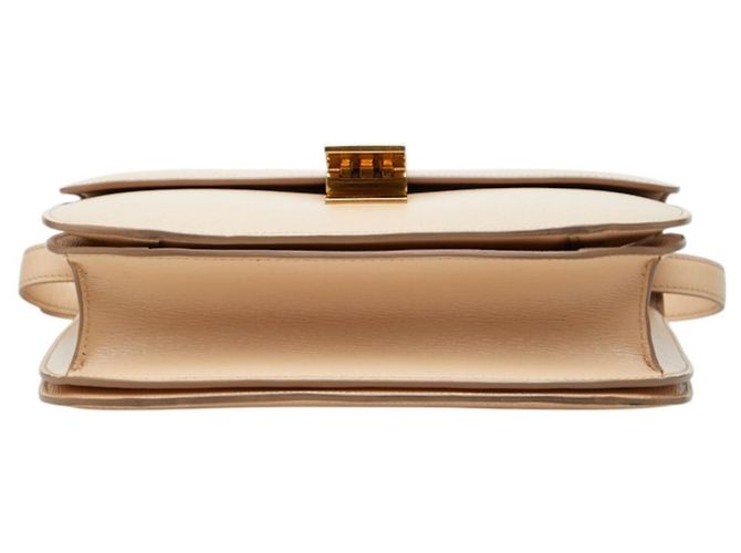 Céline Bolsa de Ombro Celine Classic Box Bege - vista 3