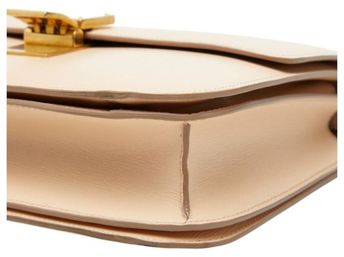Céline Bolsa de Ombro Celine Classic Box Bege - vista 4