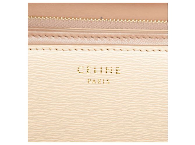 Céline Bolsa de Ombro Celine Classic Box Bege - vista 8