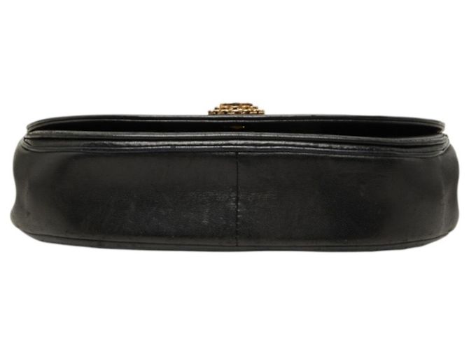 Bolso de hombro con cadena Chanel Coco Mark Half Moon Negro - vista 3