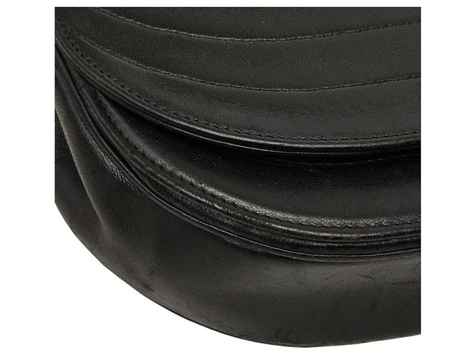 Bolso de hombro con cadena Chanel Coco Mark Half Moon Negro - vista 5