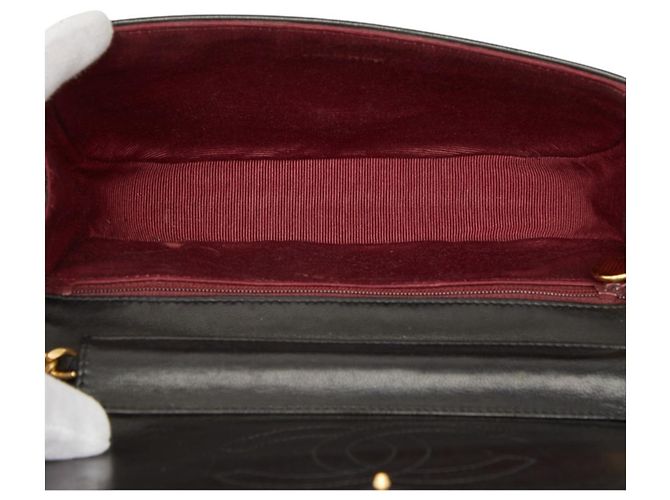Bolso de hombro con cadena Chanel Coco Mark Half Moon Negro - vista 8