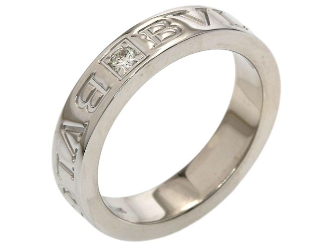 Bulgari Anillo Bvlgari Double Logo 1P Diamond Band Ring - vista 2