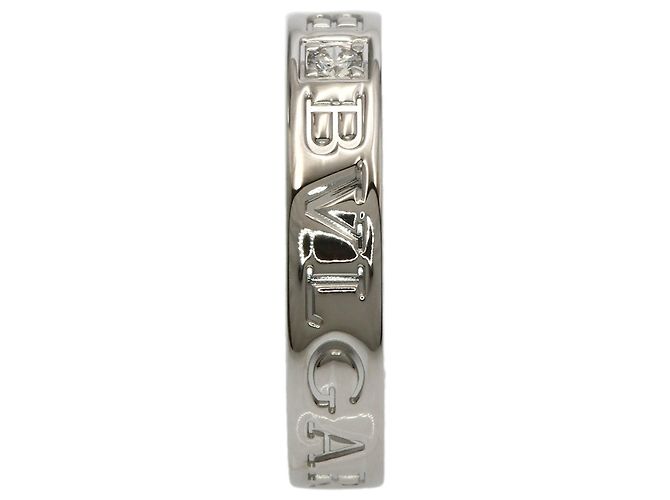 Bulgari Anillo Bvlgari Double Logo 1P Diamond Band Ring - vista 3
