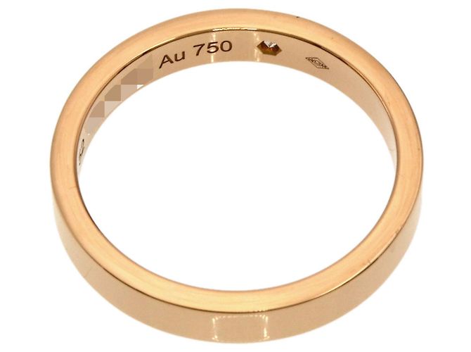 Anello Cartier C con diamante 1P in oro rosa 18K - vista 4