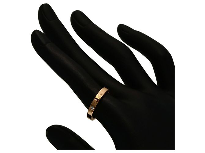 Anello Cartier C con diamante 1P in oro rosa 18K - vista 6
