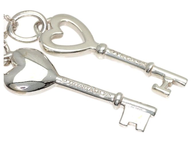 Autre Marque Collana smaltata Double Heart Key Tiffany & Co. - vista 4