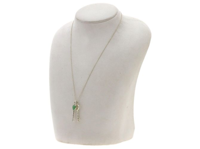 Autre Marque Collana smaltata Double Heart Key Tiffany & Co. - vista 5