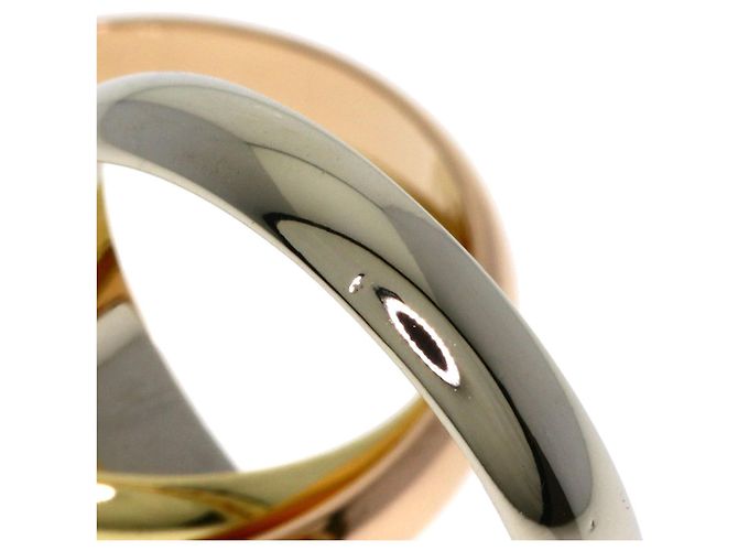 Anello Cartier Trinity in oro bianco oro giallo e oro rosa - vista 6