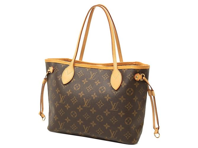 Sac cabas Louis Vuitton Monogram Neverfull PM Marron - vue 2