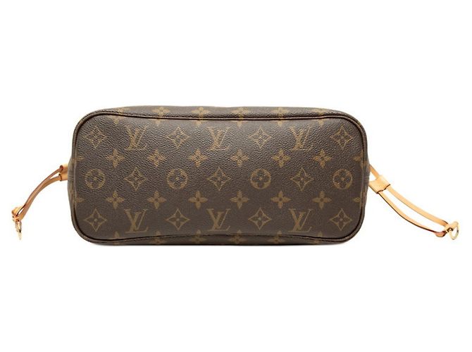 Sac cabas Louis Vuitton Monogram Neverfull PM Marron - vue 3