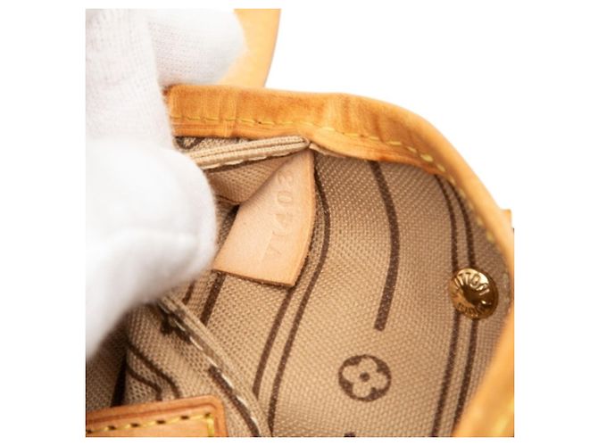 Sac cabas Louis Vuitton Monogram Neverfull PM Marron - vue 6