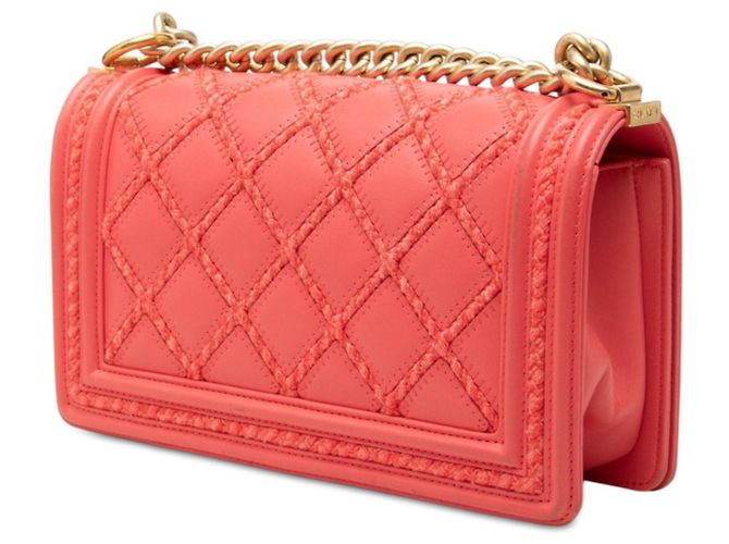 Chanel Coco Mark Boy 25 Schultertasche mit Kette Pink - Ansicht 2