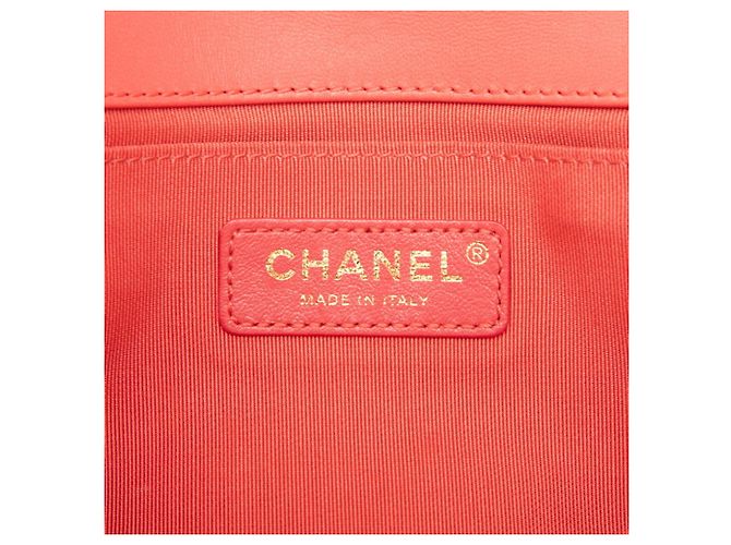 Chanel Coco Mark Boy 25 Schultertasche mit Kette Pink - Ansicht 5