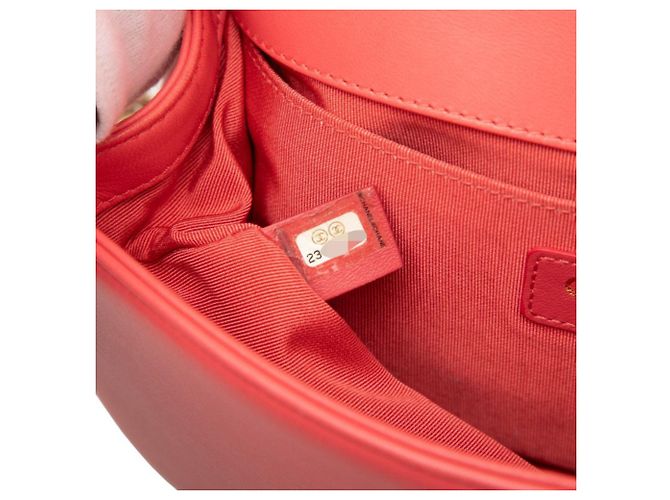 Chanel Coco Mark Boy 25 Schultertasche mit Kette Pink - Ansicht 6