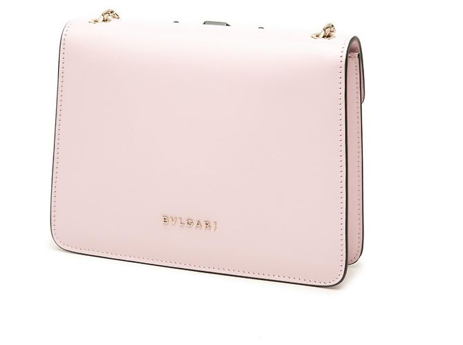 Bulgari Borsa a tracolla e spalla con catena BVLGARI Serpenti Forever Bijou Nero Rosa - vista 2
