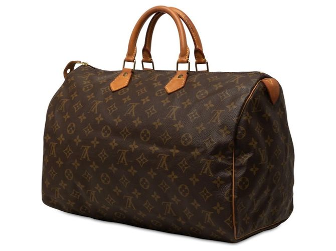 Bolso Louis Vuitton Monogram Speedy 40 Castaño - vista 2