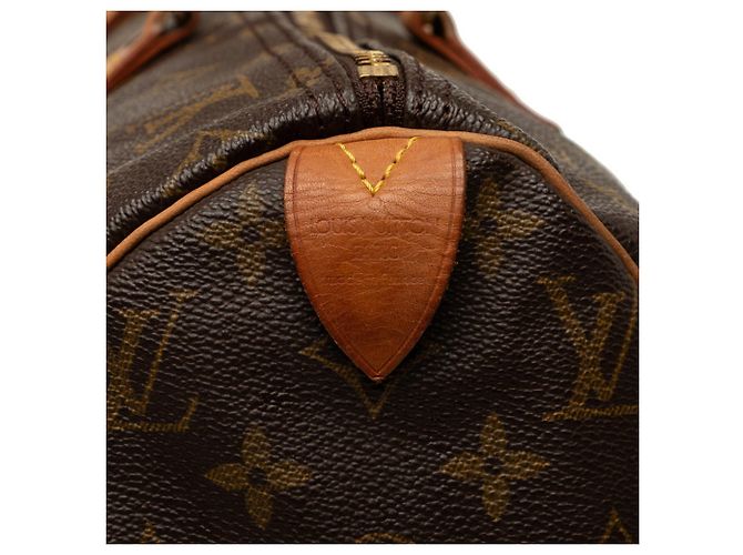 Bolso Louis Vuitton Monogram Speedy 40 Castaño - vista 6