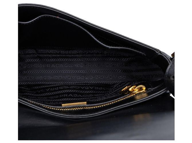 Prada Saffiano Crossbody-Tasche Schwarz - Ansicht 4