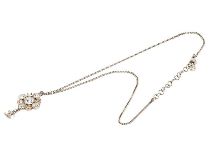 Colar com pingente Chanel Coco Mark com motivo floral Prata - vista 3