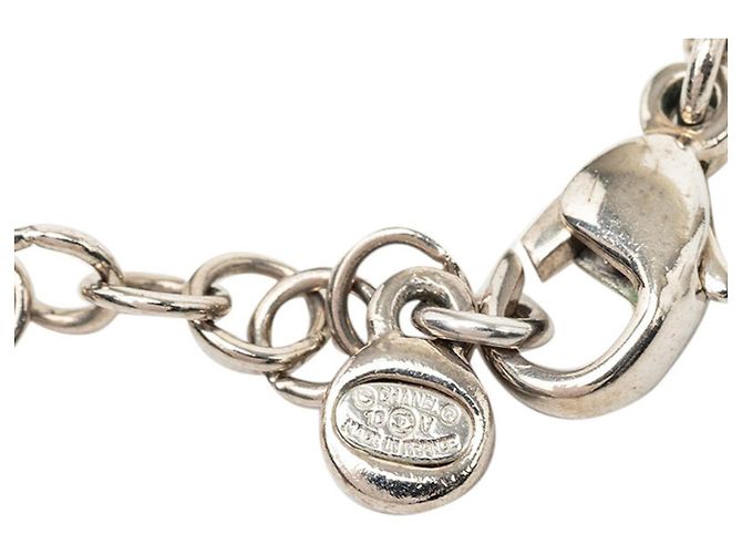 Colar com pingente Chanel Coco Mark com motivo floral Prata - vista 5
