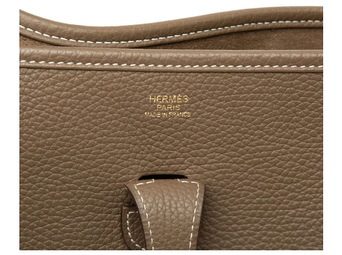 Hermès Bolso bandolera Hermes Evelyne 3 PM Gris pardo - vista 5