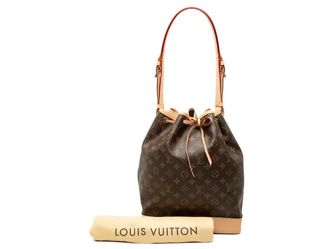 Saco Tote Louis Vuitton Monogram Noe Marrom Bege - vista 6