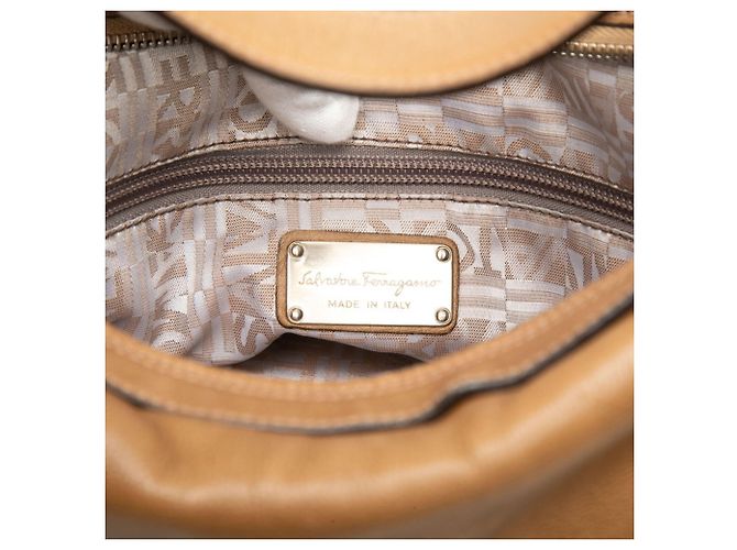 Salvatore Ferragamo Gancini Handtasche Braun - Ansicht 4