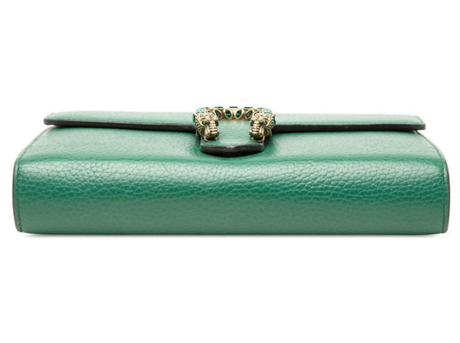 Borsa a tracolla Gucci Dionysus Portafoglio con catena Verde - vista 3