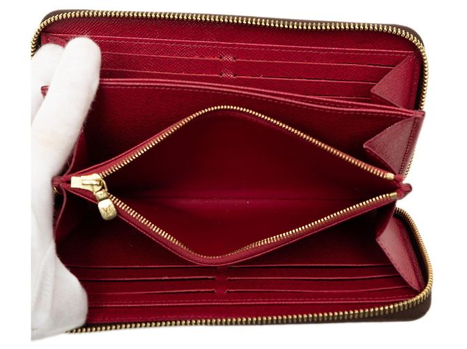 Portafoglio Zippy Monogram Louis Vuitton Marrone Fuschia - vista 4