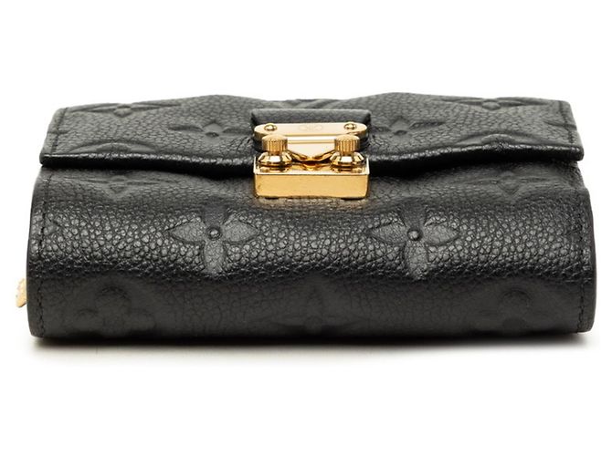 Louis Vuitton Monogram Empreinte Portefeuille Métis Compact Tri-fold Wallet Preto - vista 3