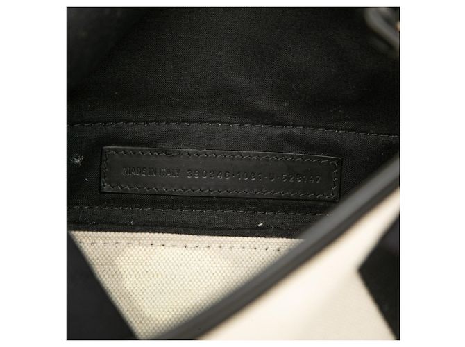 Borsa Balenciaga Cabas XS Navy Nero Bianco - vista 6