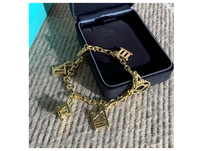 Pulsera Tiffany & Co. Números Romanos en Oro Amarillo Dorado - vista 3