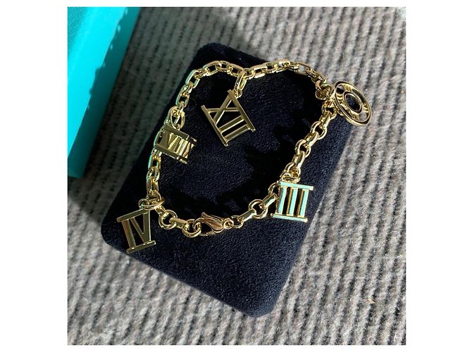 Pulsera Tiffany & Co. Números Romanos en Oro Amarillo Dorado - vista 4