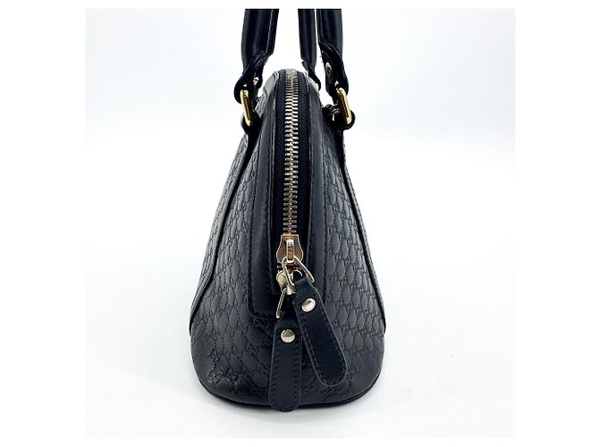 Borsa Convertible Dome Satchel Microguccissima Leather Mini Gucci Nero - vista 4