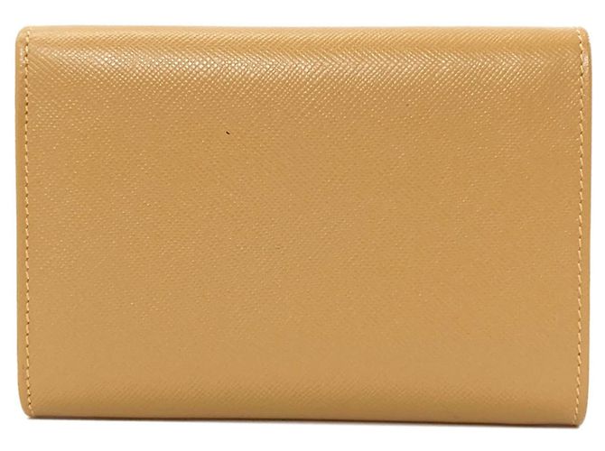 Cartera Prada de piel beige con tres pliegues - vista 2