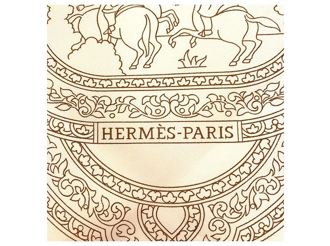 Hermès Foulard Hermes Carre 90 Calamin Crudo - vista 4