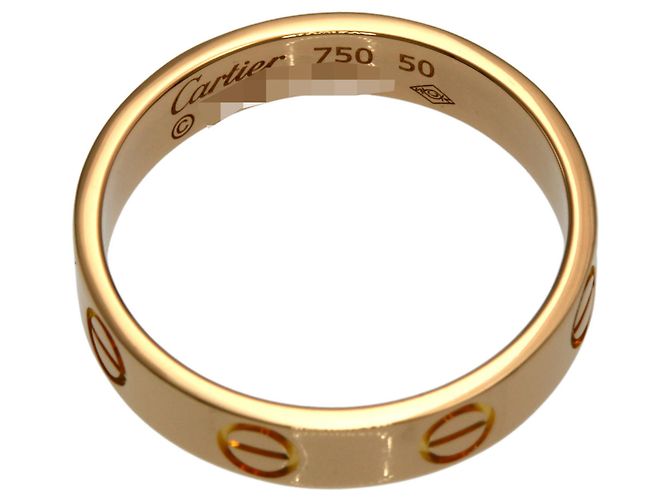 Anello Cartier Mini Love in oro rosa 18K - vista 4