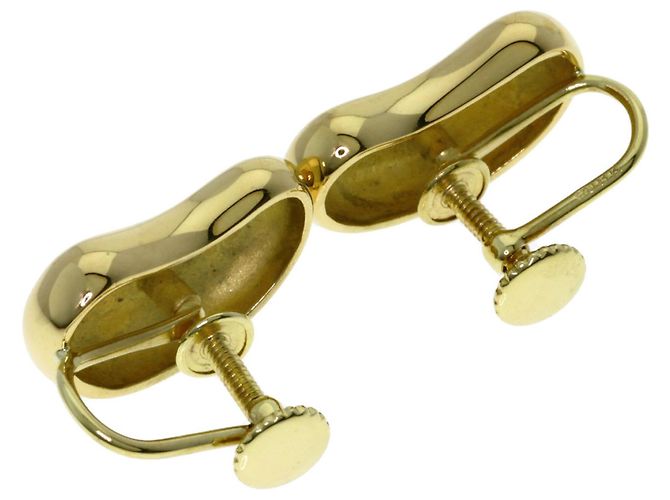 Autre Marque Pendientes de clip Tiffany Bean en oro amarillo de 18K - vista 2
