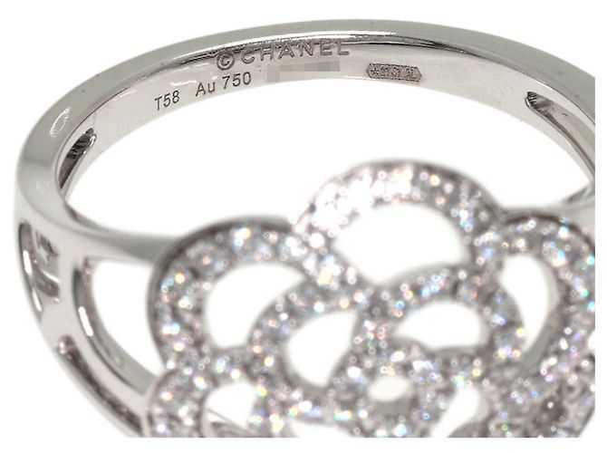 Chanel Camélia Diamantring aus 18K Weißgold - Ansicht 5