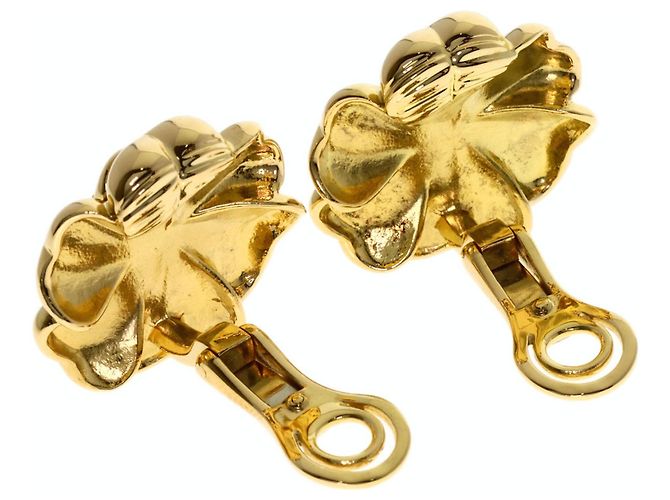 Orecchini Chanel Camellia Diamond in oro giallo 18K - vista 2